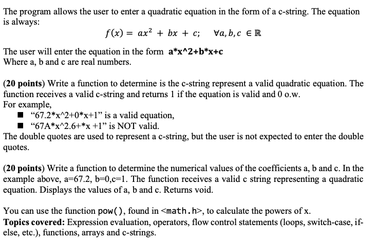 What the F is the C-string?