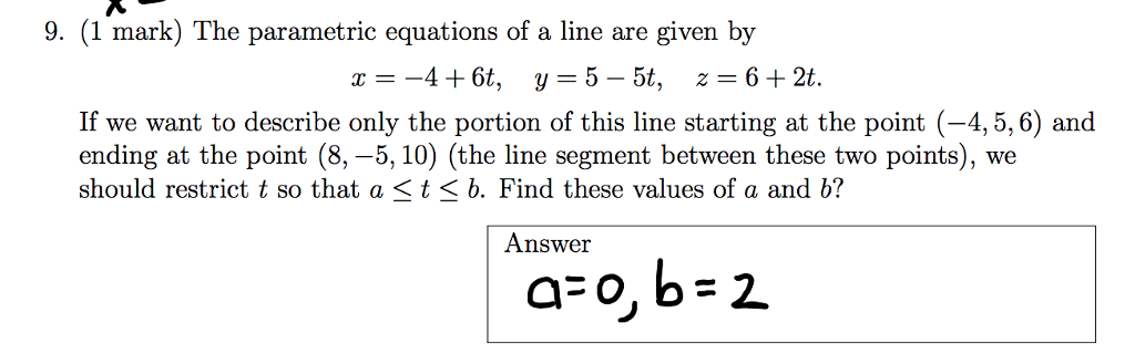 How To Find Parametric Equations