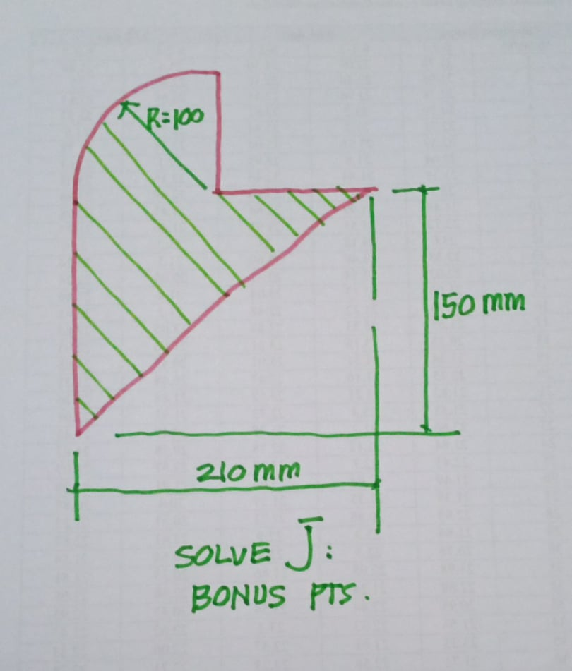 Solved R=100 150 mm 210mm J SOLVE BONUS PTS