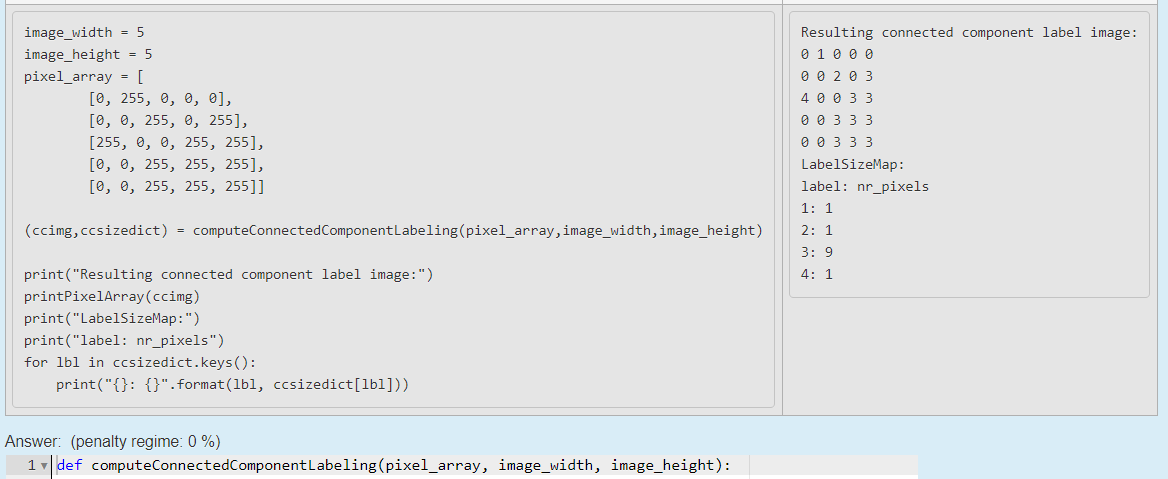 Solved Given is a binary 8 bit input image in the form of a | Chegg.com