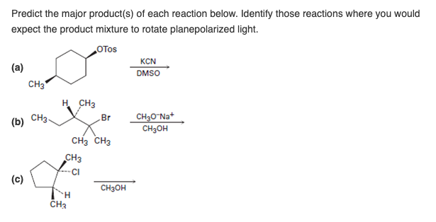 Solved Predict the major product(s) of each reaction below. | Chegg.com