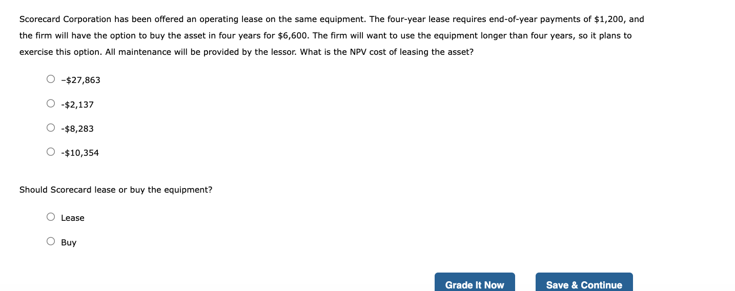 Solved 15. The Lessee's Lease Analysis Consider The Case Of | Chegg.com