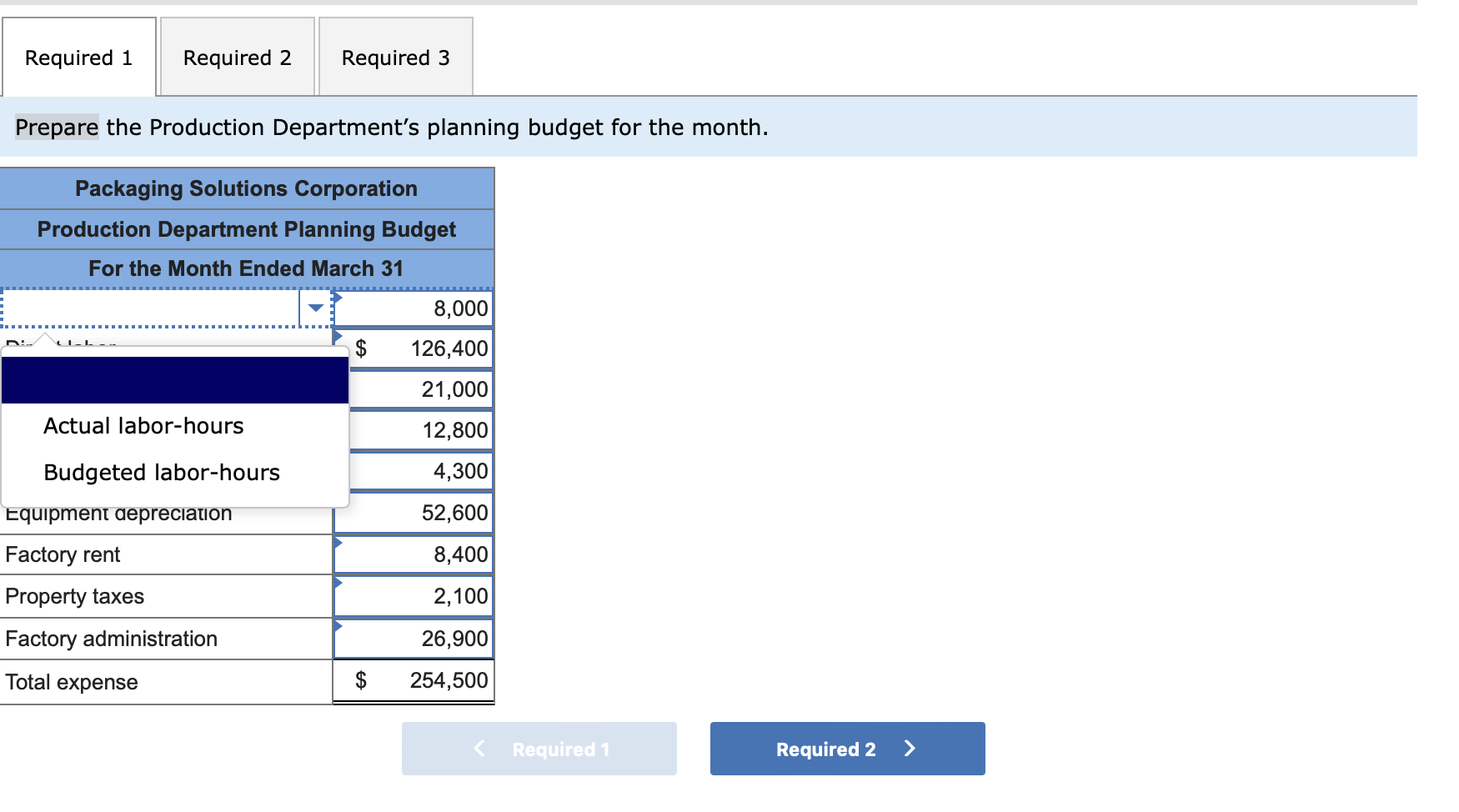 Solved answer ALL and choose whether it’s actual labor hours | Chegg.com