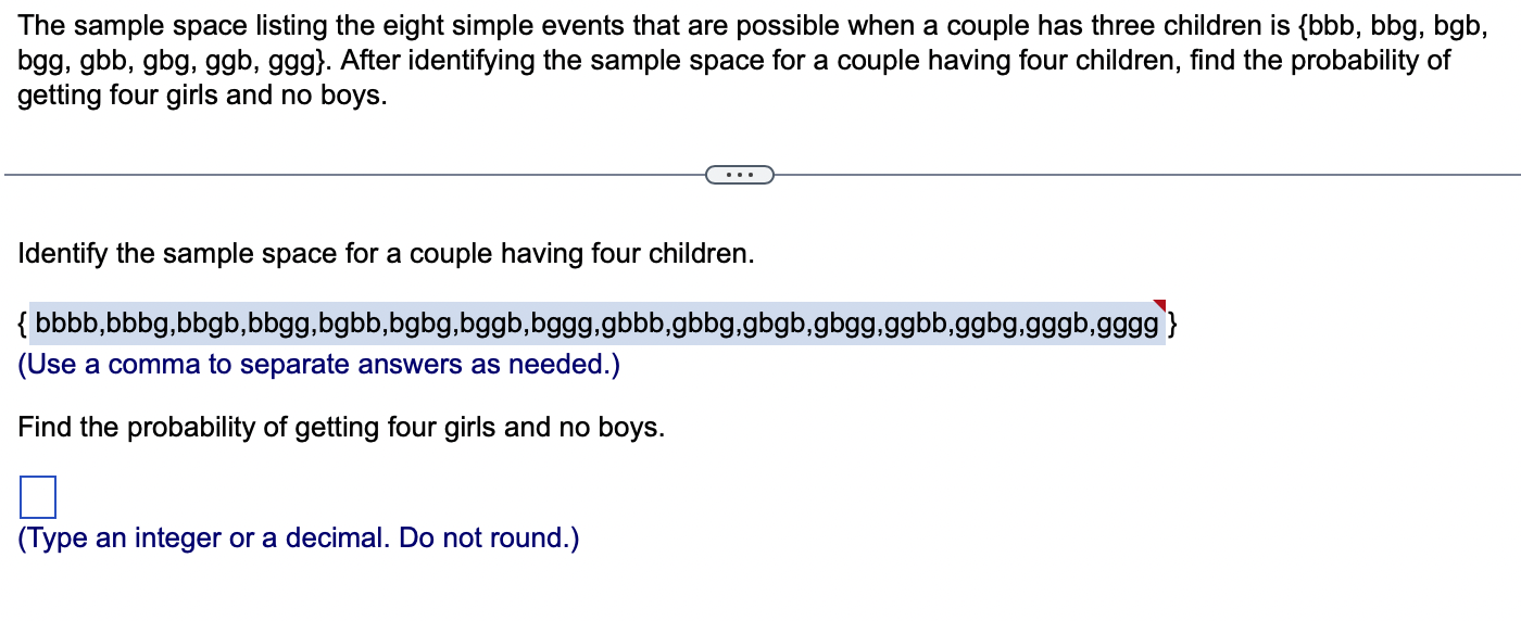Solved In a genetics experiment on peas, one sample of | Chegg.com