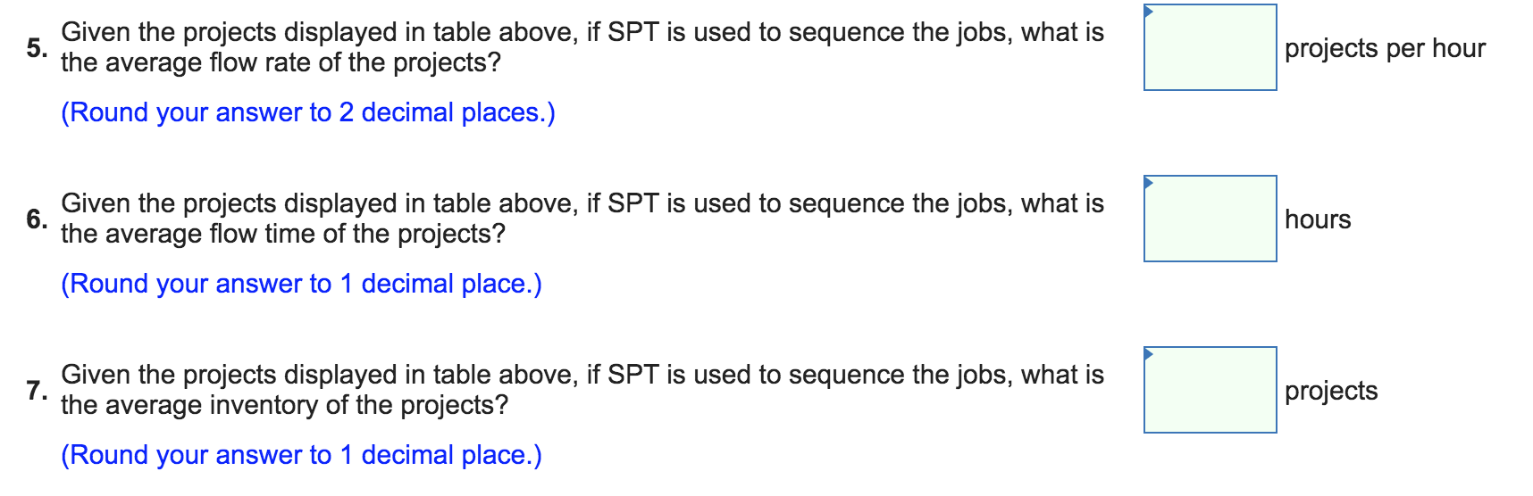 Solved PA 182 to 187 (Algo) Processing time for eight
