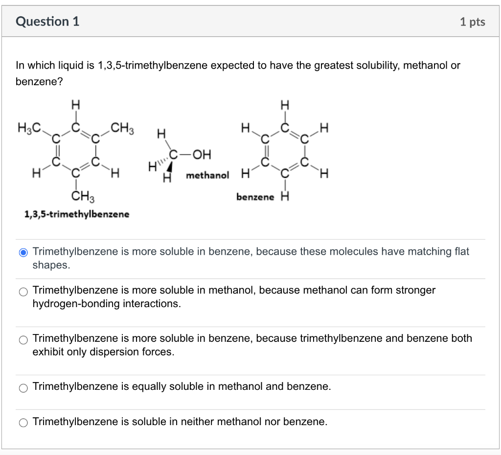 1 3 5 trimethoxybenzene solubility