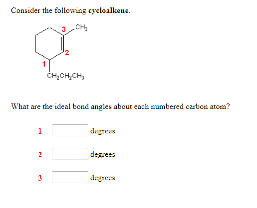Solved Consider The Following Cycloalkene. CH3 CH2CH2CH3