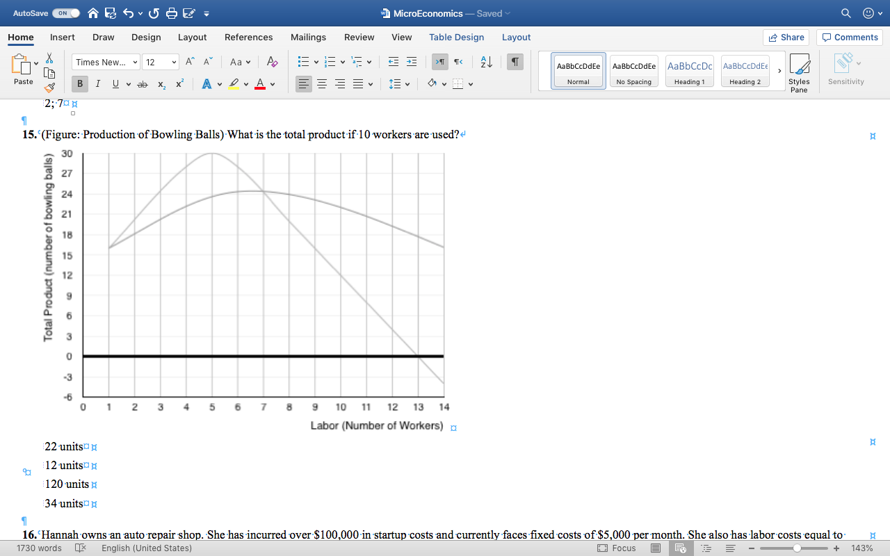 Solved Wmicroeconomics Saved Autosave On Table Design Mai