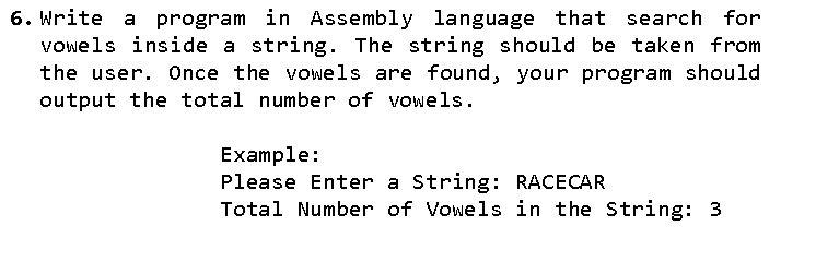 Solved 4. Write a program in Assembly language to compute | Chegg.com