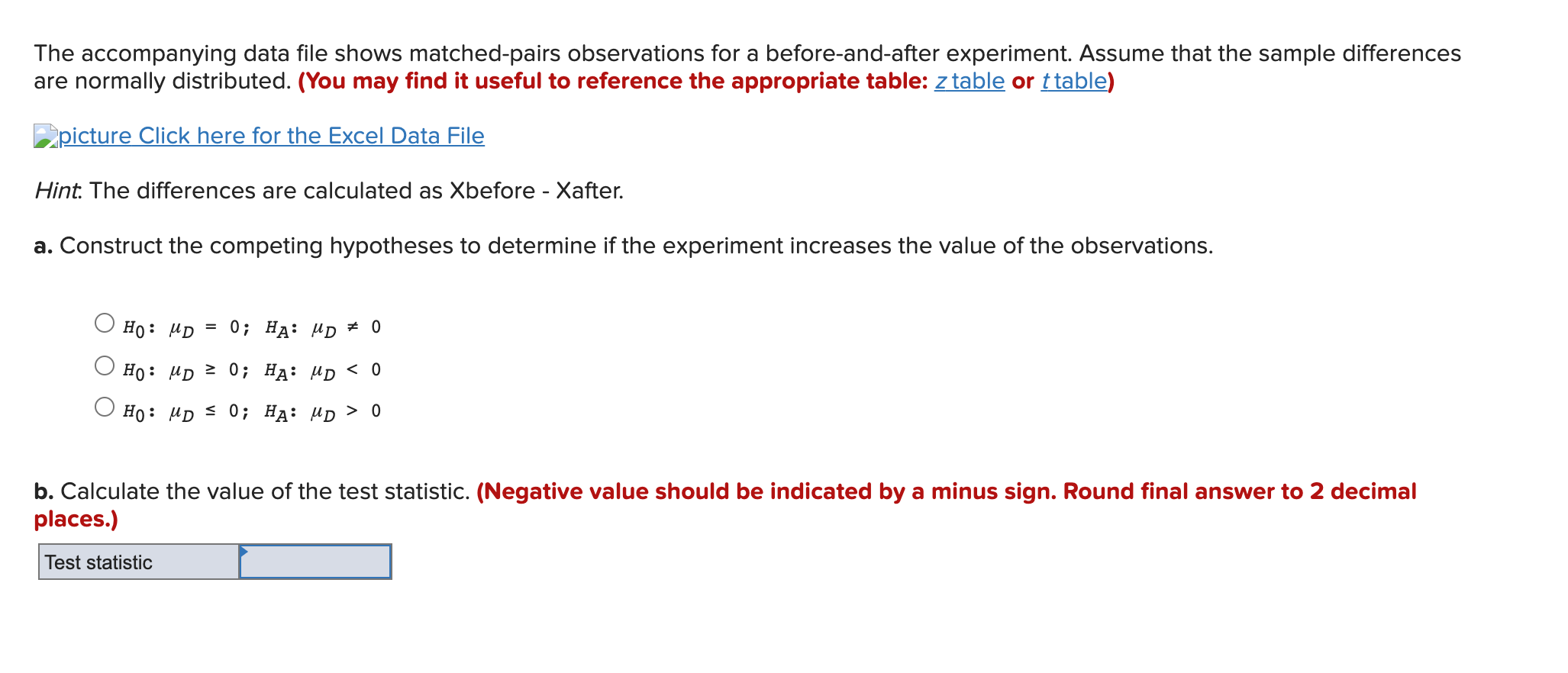 Solved The Accompanying Data File Shows Matched-pairs | Chegg.com