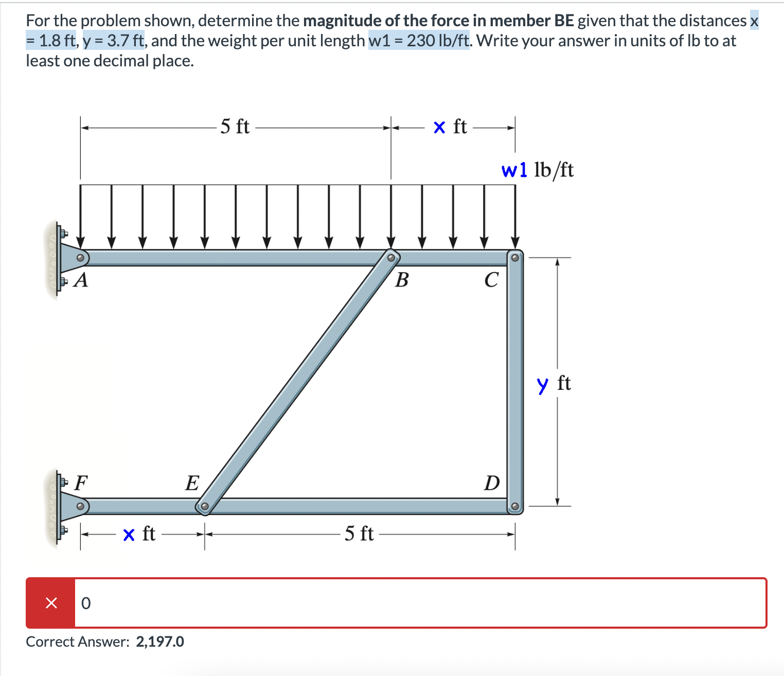 Solved For The Problem Shown, Determine The Magnitude Of The | Chegg.com