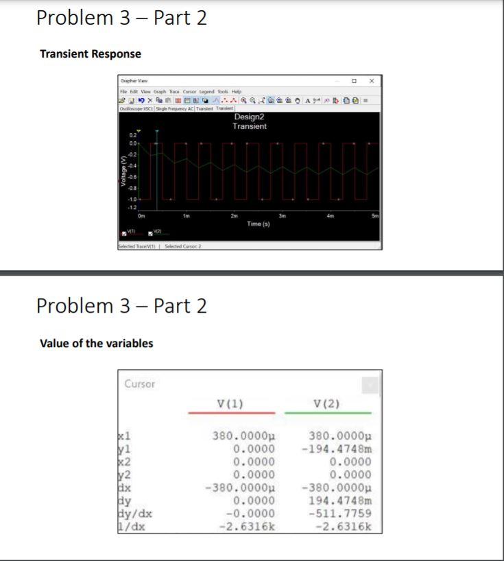 Solved Problem 1 - Part 1 1. Plotting The Circuit Of Figure | Chegg.com