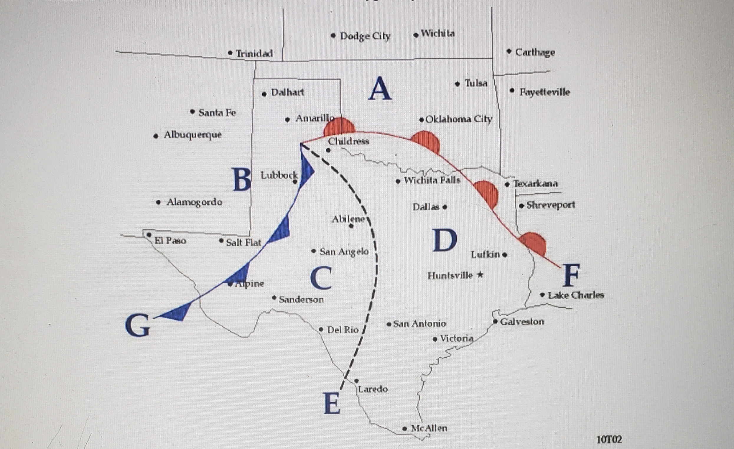 Solved Which city is most likely experiencing light to