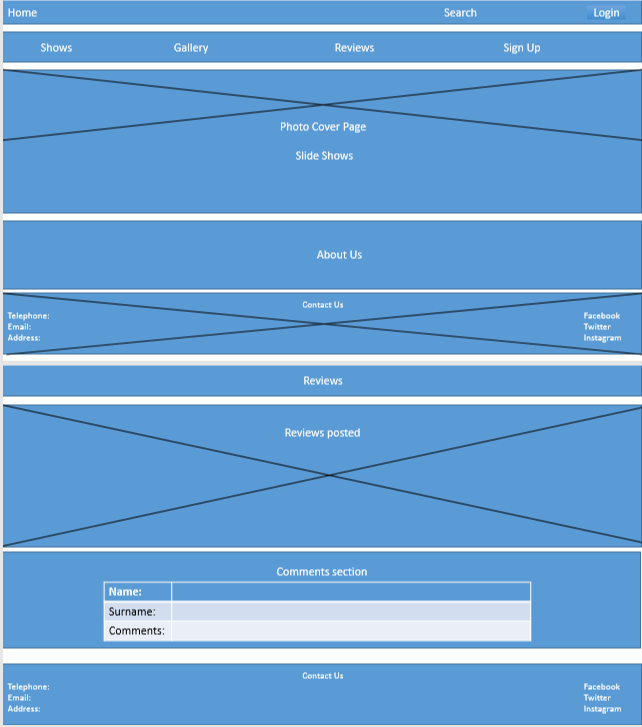 Solved Using below 2 wireframes DEVELOP a website consisting | Chegg.com