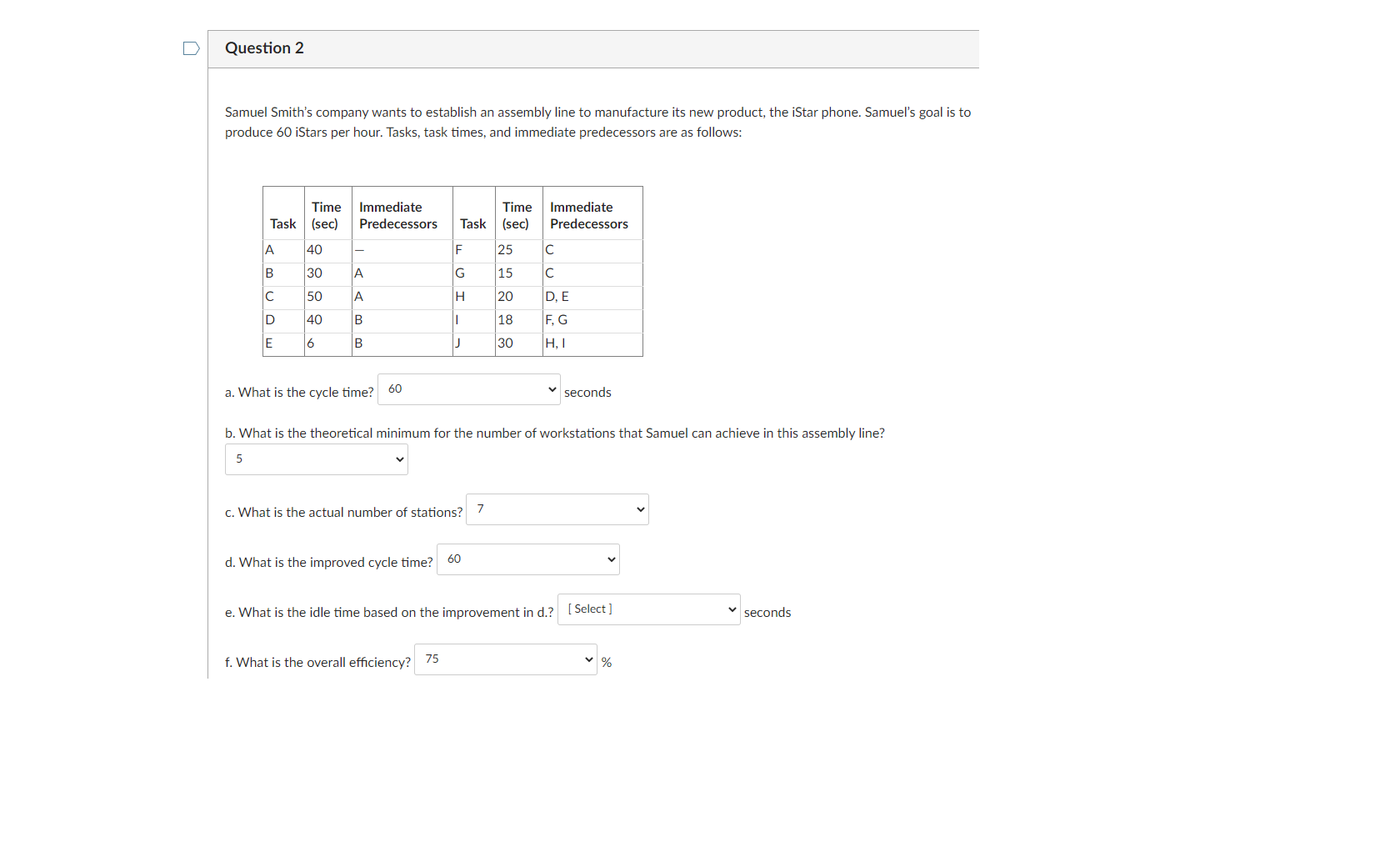 Solved > Question 2 Samuel Smith's Company Wants To 