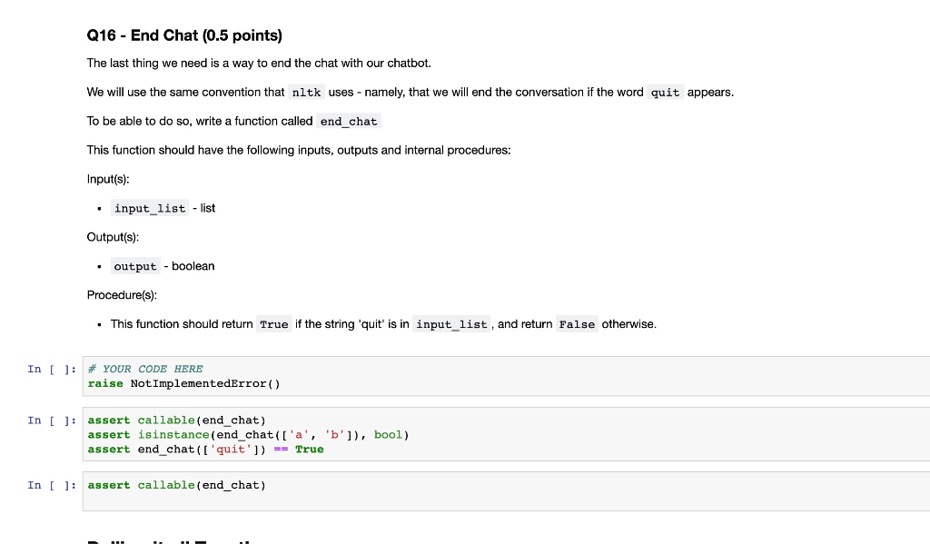 Solved: Q16 - End Chat (0.5 Points) The Last Thing We Need... | Chegg.com