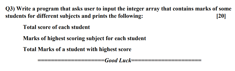 Solved Q3) Write a program that asks user to input the | Chegg.com