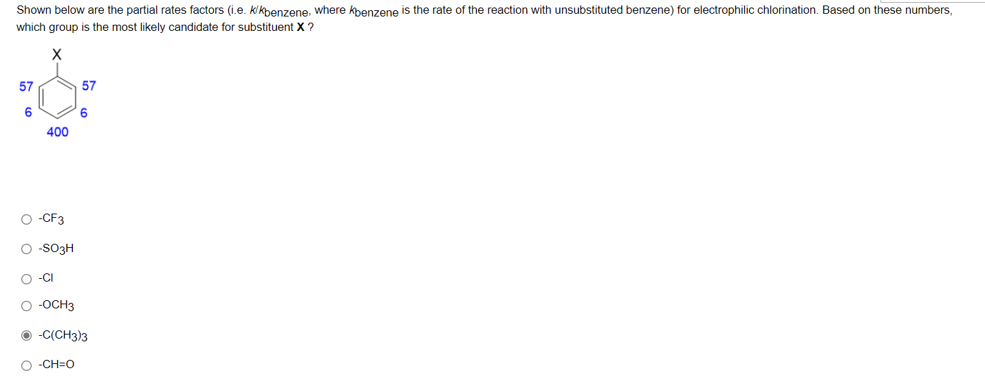 Solved Shown below are the partial rates factors (i.e. | Chegg.com