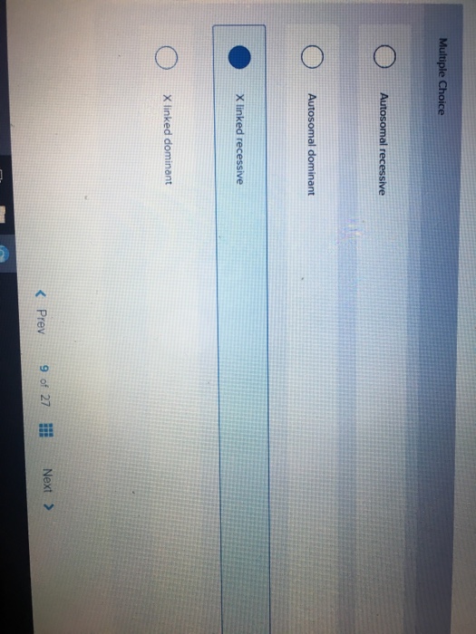 Solved 9 The trait depicted in the pedigree shown is most | Chegg.com