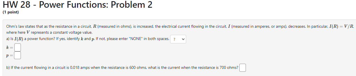 Solved HW 28 - Power Functions: Problem 1 Simplify the | Chegg.com