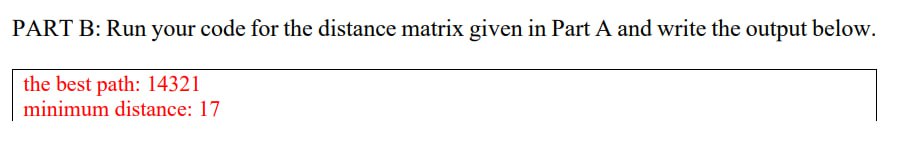 Solved Exercise 2: (Exhaustive Search: Travel Salesperson | Chegg.com