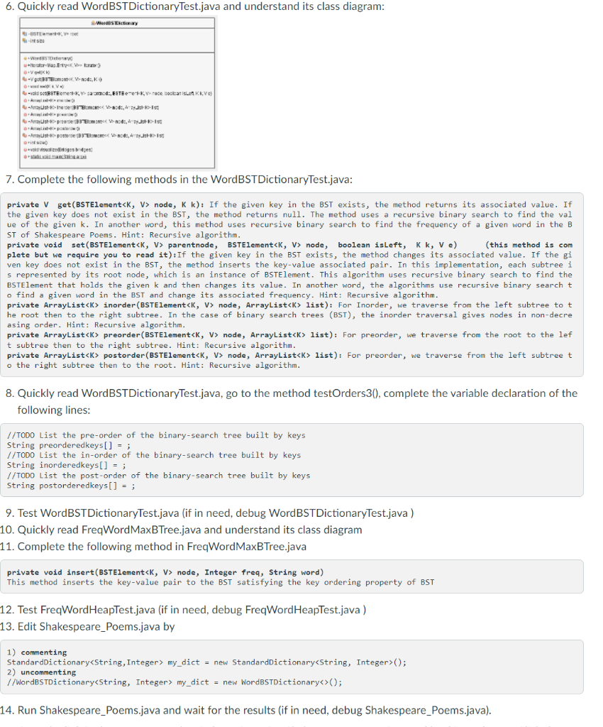 Solved In Java please, codede for number 7 and 8 public | Chegg.com