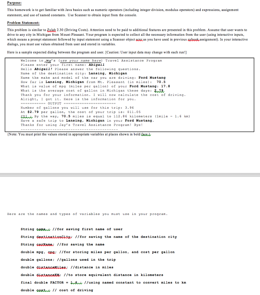 Solved Purpose Homework Get Familiar Java Basics Numeric Operators Including Integer Division Mod Q