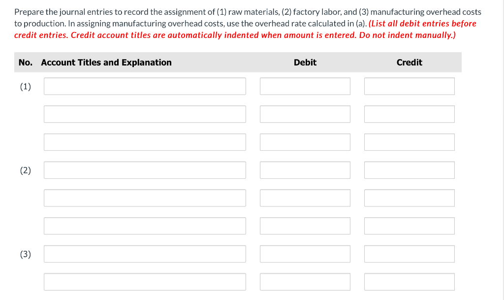 Solved Prepare the journal entries to record (1) the