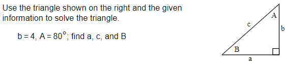 Solved Use The Triangle Shown On The Right And The | Chegg.com