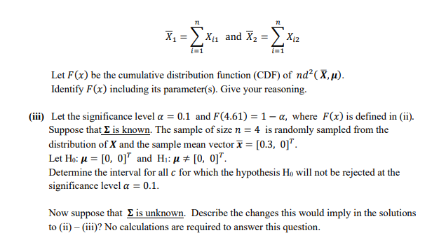 C Let X X1 X2 T N2 U 2 Be A Bivariate Normal Chegg Com