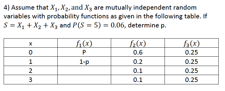 Solved 4) Assume that X1, X2, and X3 are mutually | Chegg.com