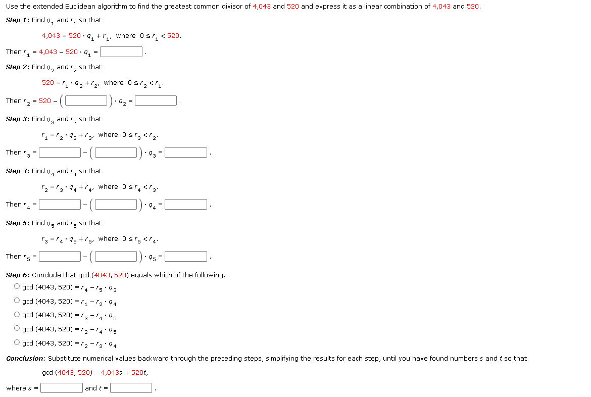 solved-use-the-extended-euclidean-algorithm-to-find-the-chegg