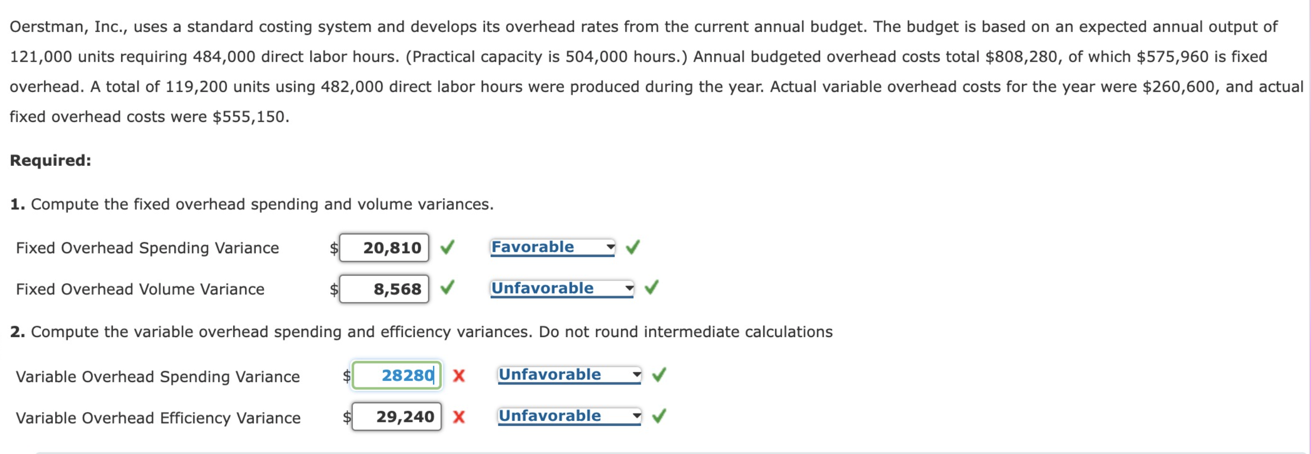 solved-oerstman-inc-uses-a-standard-costing-system-and-chegg