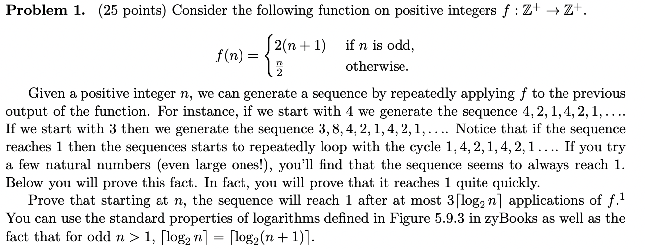 Problem 1. (25 Points) Consider The Following | Chegg.com