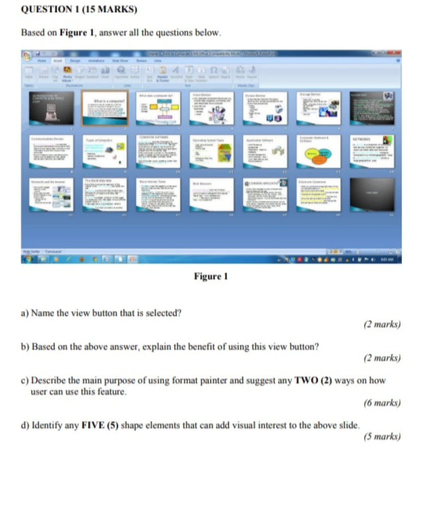 Solved QUESTION 1 (15 MARKS) Based on Figure 1, answer all | Chegg.com