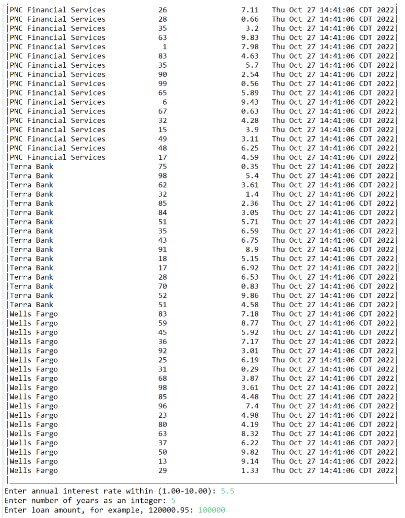 Complete the code to match the output as shown in | Chegg.com