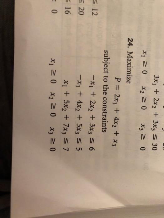 Solved EXAMPLE 4 Solving a Maximum Problem Using the Simplex | Chegg.com