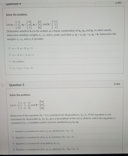 Solved Question 7 2 pts Solve the problem. The network in | Chegg.com