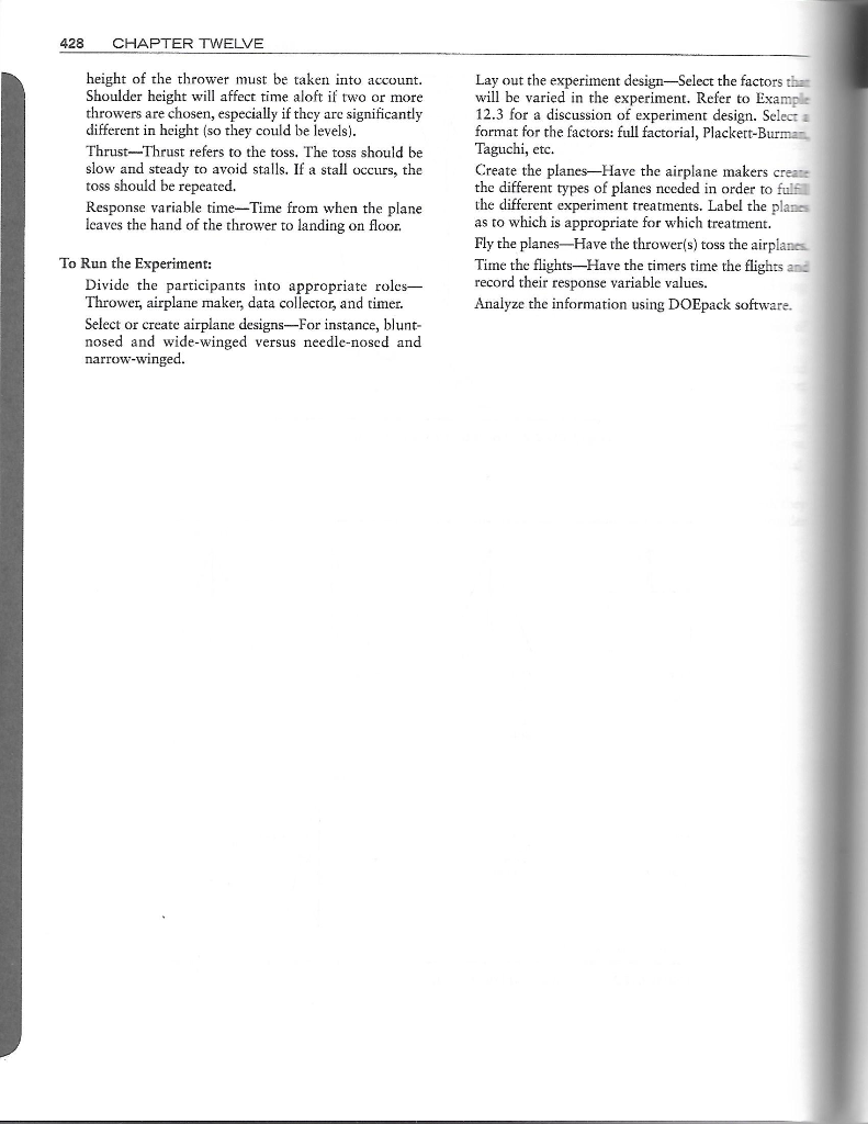 426 CHAPTER TWELVE CASE STUDY 12.2 Design of | Chegg.com