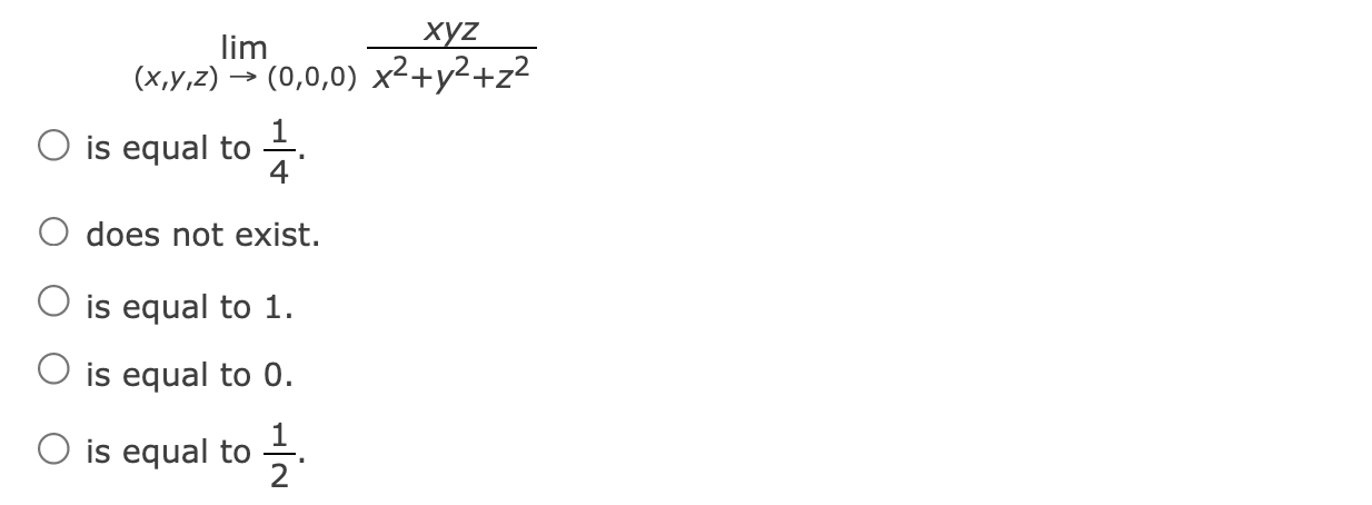 solved-lim-x-y-z-0-0-0-x2-y2-z2xyz-is-equal-to-41-does-chegg