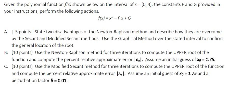 Solved Given the polynomial function f(x) shown below on the | Chegg.com
