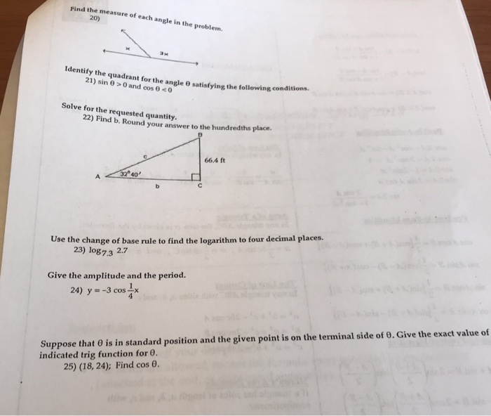 Solved Answer questions 20-25 step by step* | Chegg.com