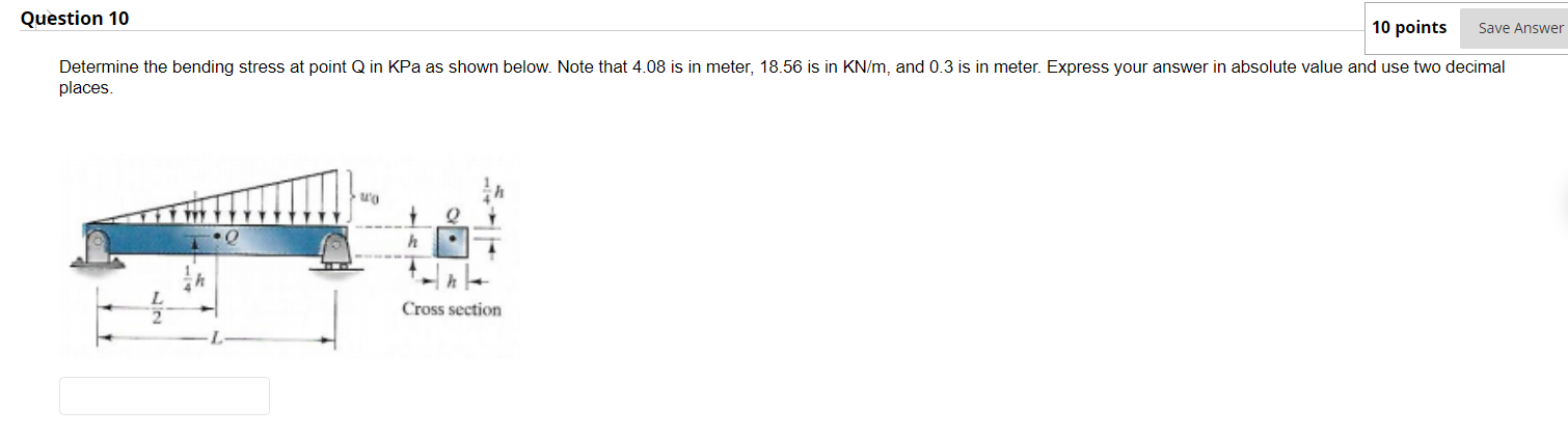 Solved Question 10 10 points Save Answer Determine the | Chegg.com