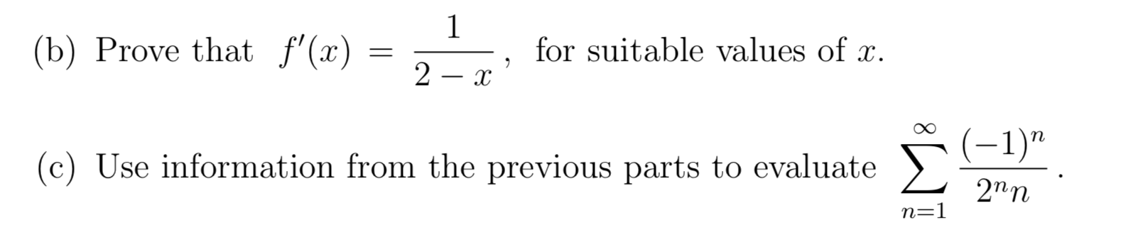 Solved We consider a function f defined by a power series as | Chegg.com