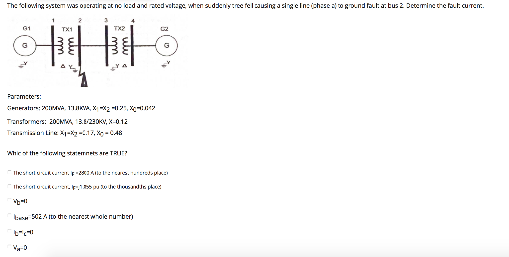 Solved The following system was operating at no load and | Chegg.com