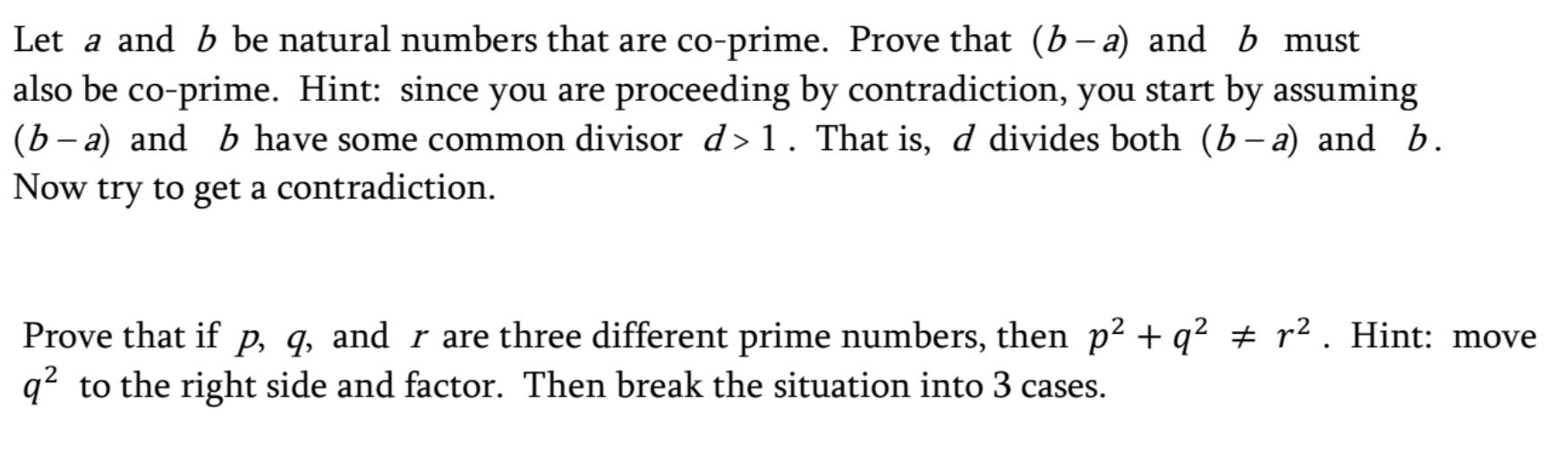 Solved Let A And B ﻿be Natural Numbers That Are Co-prime. | Chegg.com