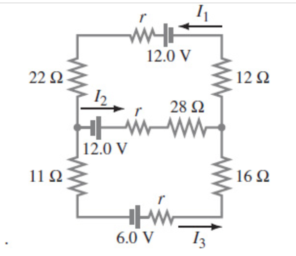 Solved a. Determine the currents I1, I2, and I3 in (Figure | Chegg.com