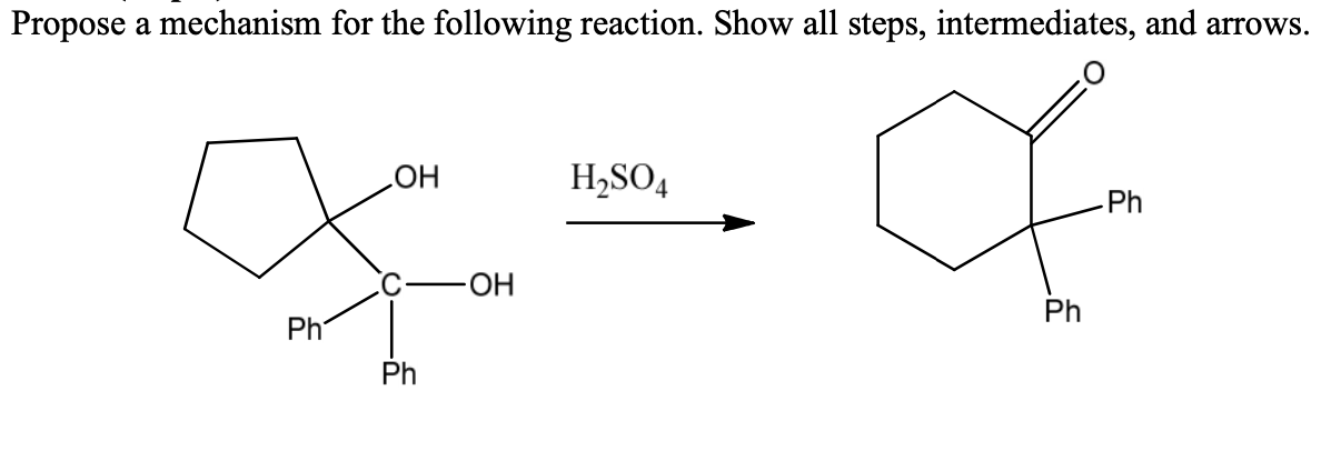 Solved Propose a mechanism for the following reaction. Show | Chegg.com