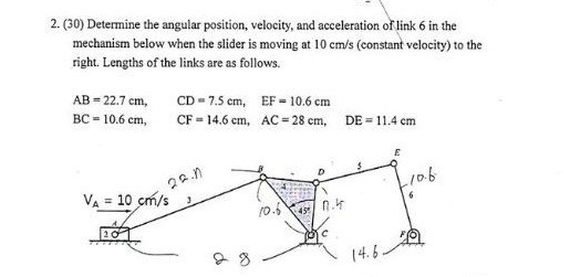 Solved 2. (30) Determine the angular position, velocity, and | Chegg.com