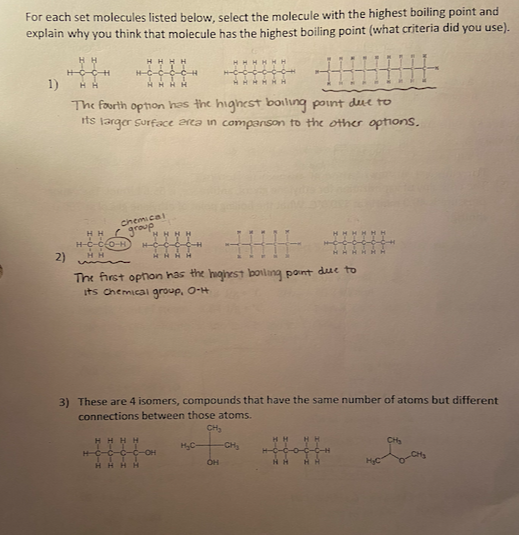 Solved 1 The enthalpy of vaporization for ethylene glycol